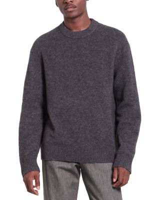 Relaxed Wool Blend Crewneck Sweater