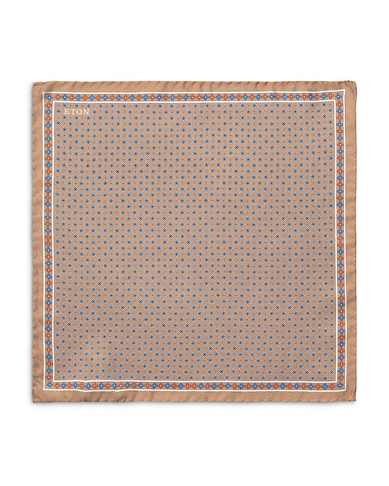 Eton Floral Silk Twill Pocket Square · OS