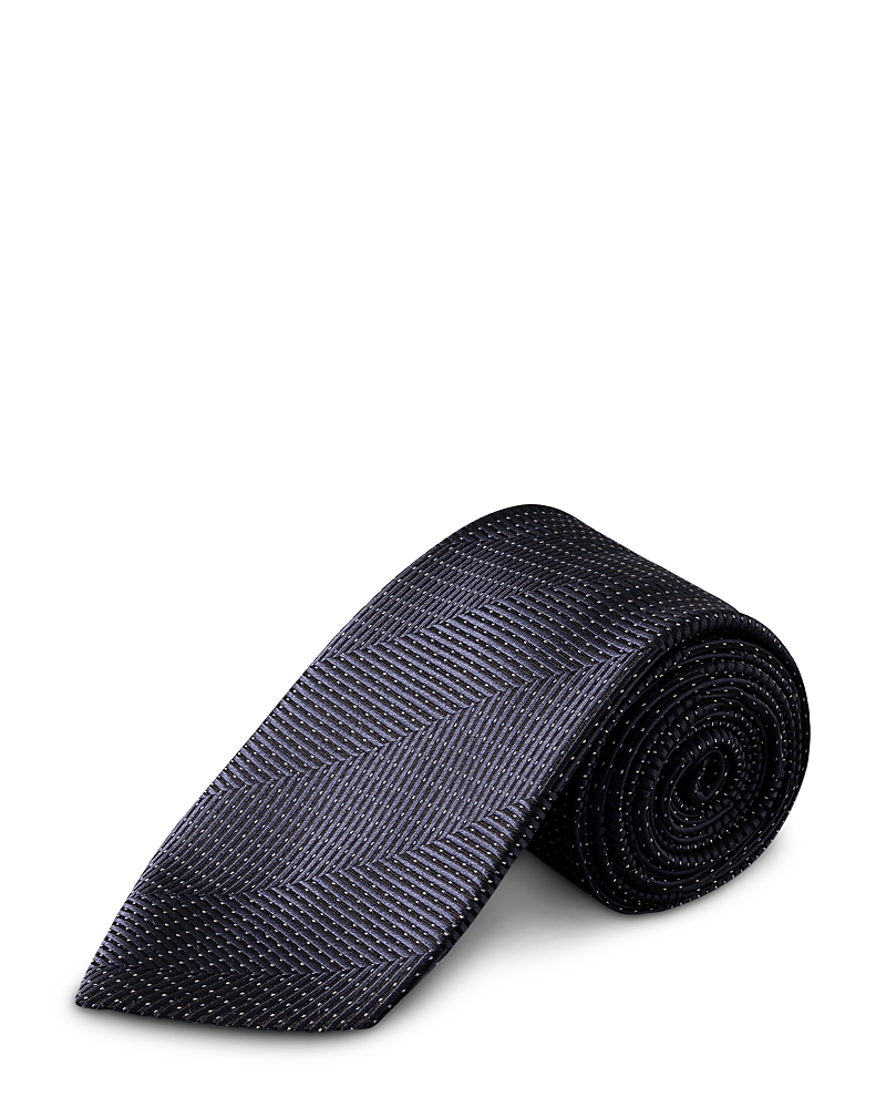 Eton Herringbone Woven Silk Tie · OS