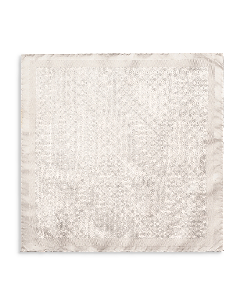 Eton Medallion Woven Silk Pocket Square · OS