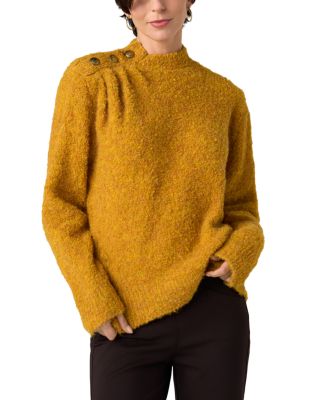Mock Neck Boucl&eacute; Sweater