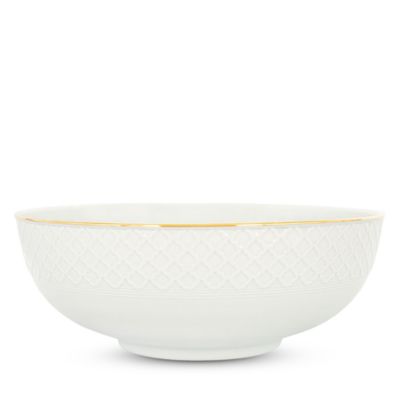 Empire White & Gold Serving Bowl