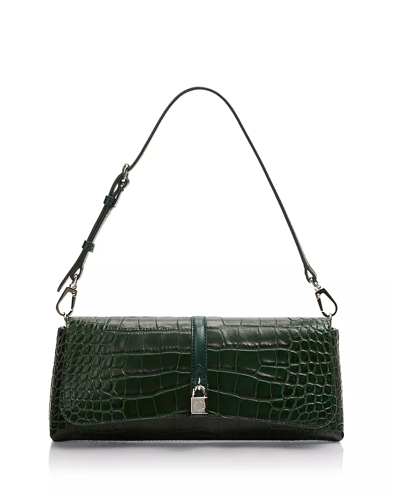 Stella McCartney Ryder Croc Embossed Pouchette