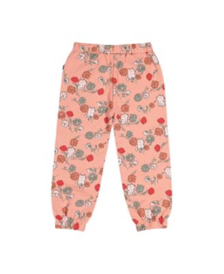 Girls' French Terry Cat Pocket Elastic Cuff Sweatpants - Baby