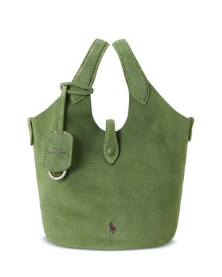 Polo Play Small Suede Tote Bag