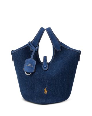 Polo Play Small Denim Tote Bag