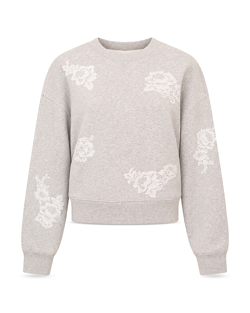 LoveShackFancy Girls' Merrily Tween Floral Pullover Sweater - Big Kid