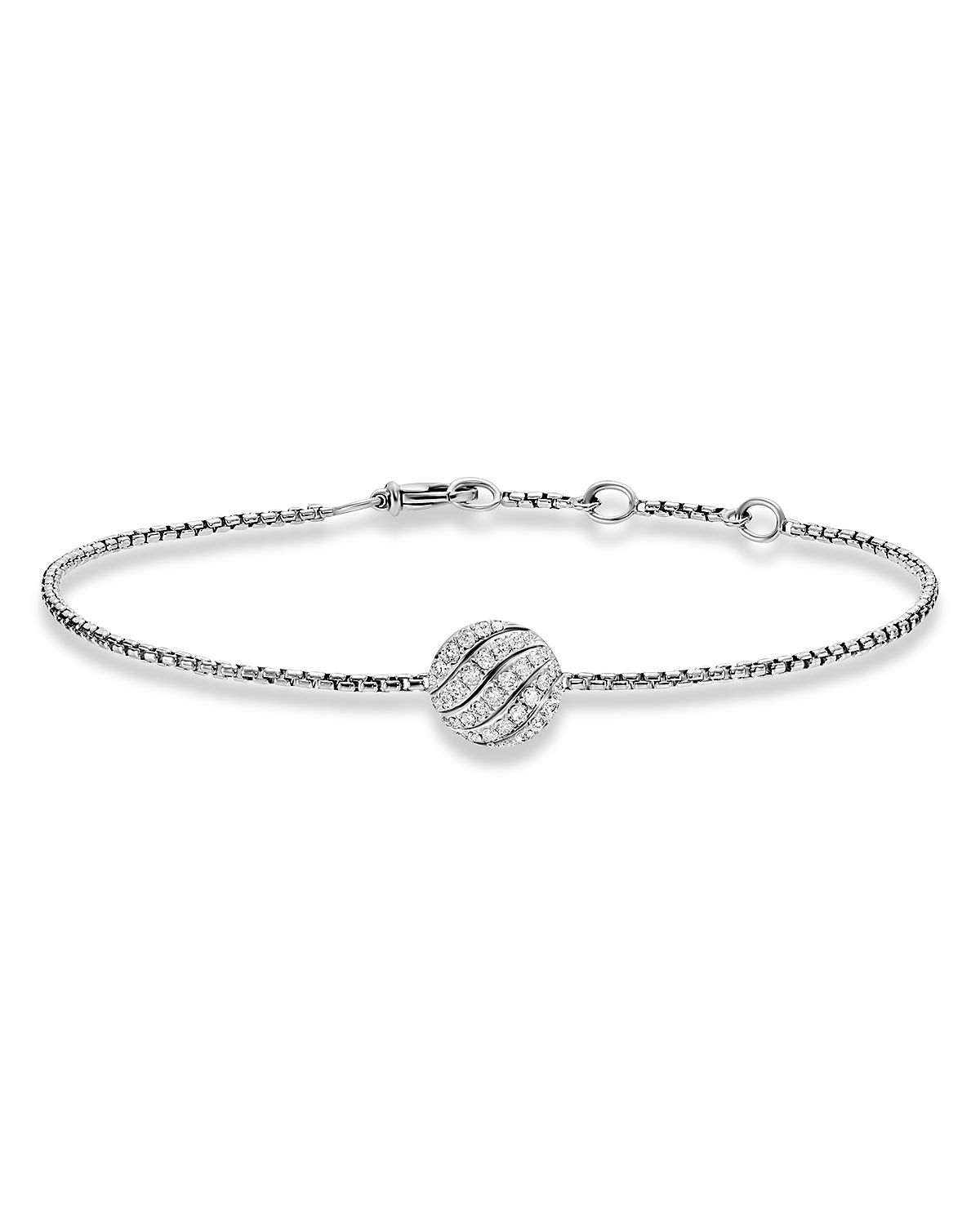 David Yurman Sculpted Cable Center Station Chain Bracelet