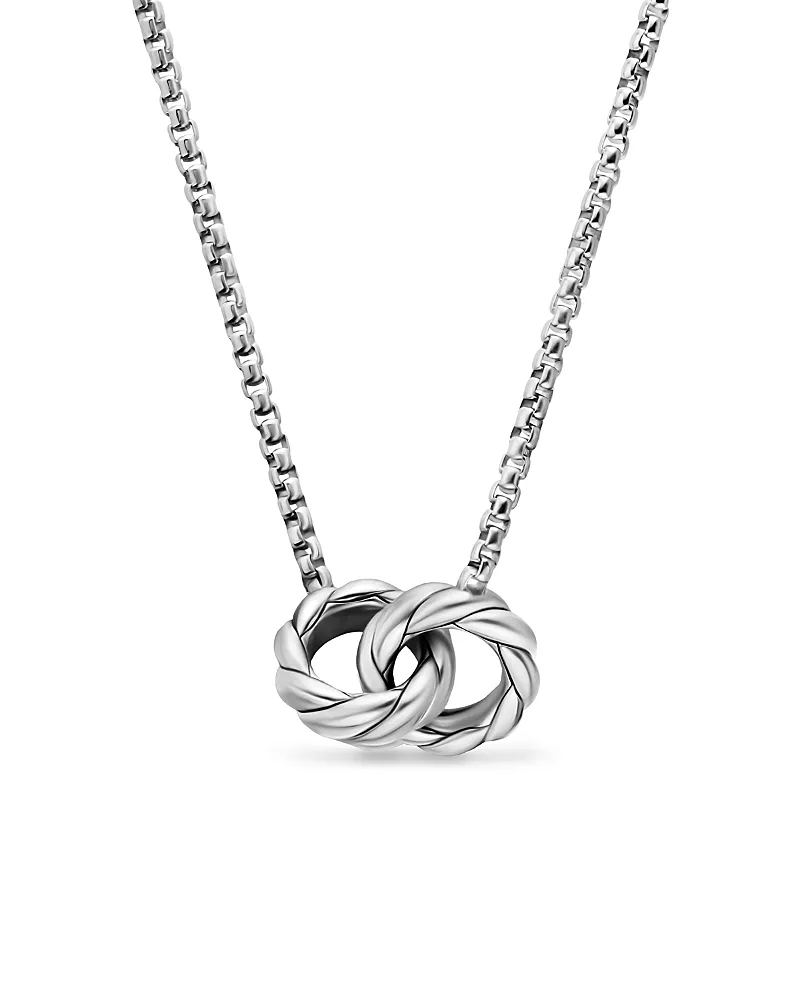 David Yurman Sculpted Cable Linked Necklace in Sterling Silver, 9.2mm