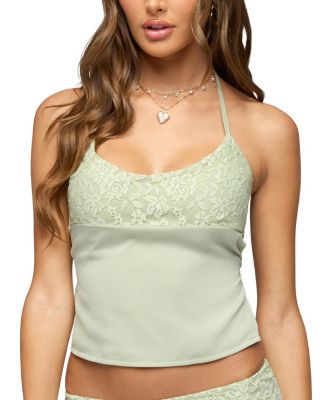  Evia Lacey Backless Halter Top