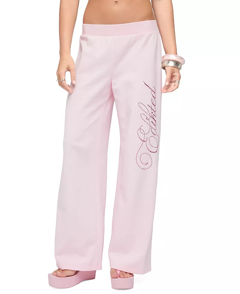 Edikted Edikted Studio Rhinestone Sweatpants