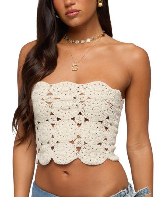  Laurin Crochet Strapless Top