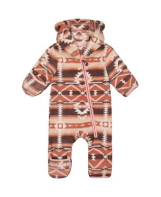 Girls' Mid-Season Fleece Animal Ear Hood Fold-Over One-Piece Outerwear - Baby
