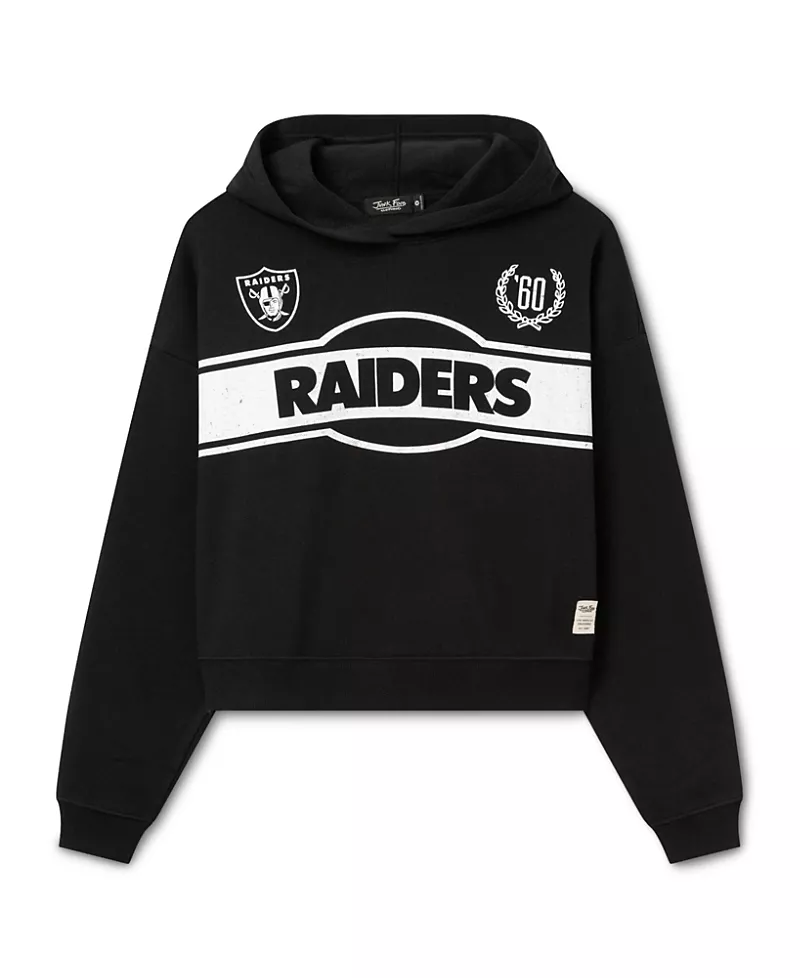 Junk Food Clothing Women's Las Vegas Raiders Oversized Crop Hoodie