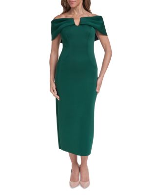Off-the-Shoulder Fitted Dress