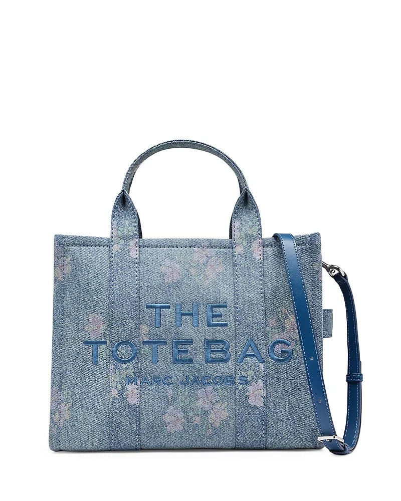 Marc Jacobs Medium Antique Flower Denim Tote Bag