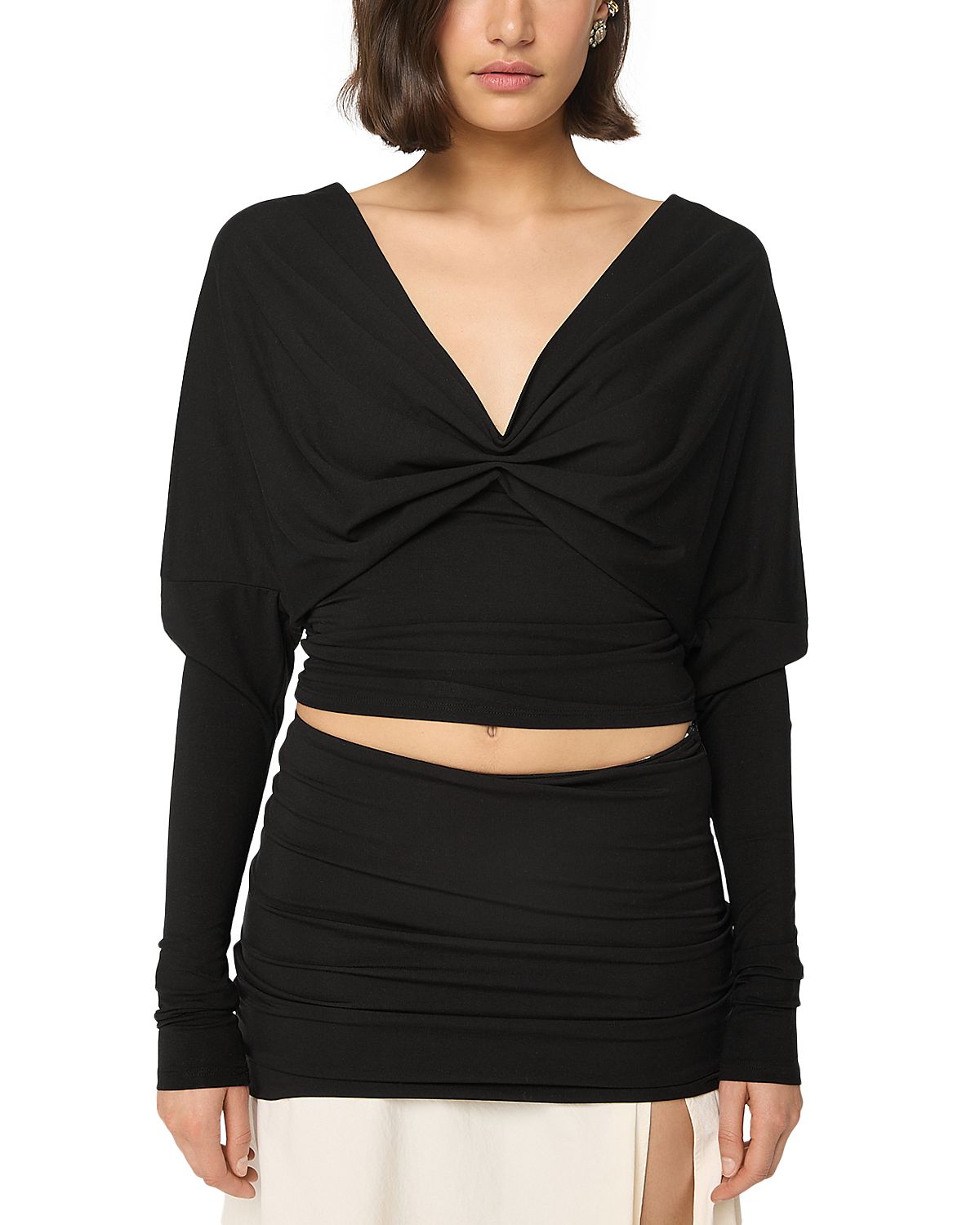The Line by K Selvie Pleated Batwing Top