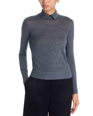 Karli Collared Marled Sweater