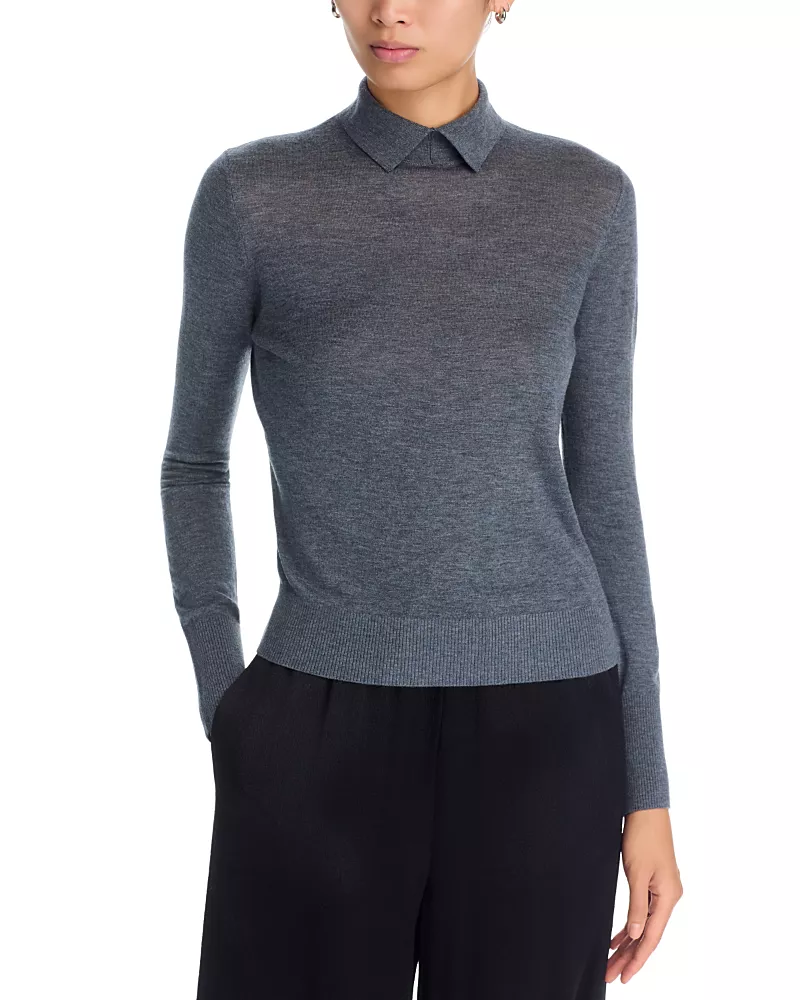 Kobi Halperin Karli Collared Marled Sweater