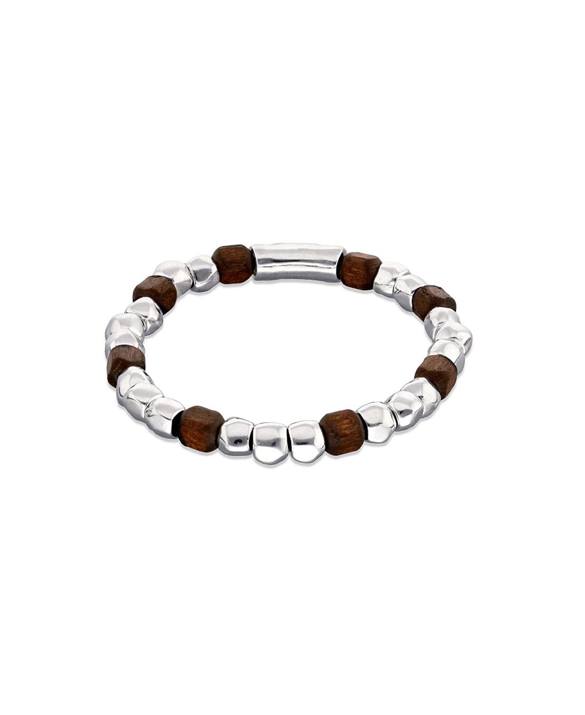 UNOde50 Elastic Bracelet with Beads Plated