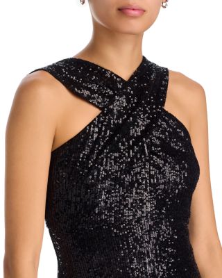 Halter Empire Waist Mermaid Dress - thumbnail 3