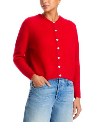 Round Neck Buttoned Ball Cardigan