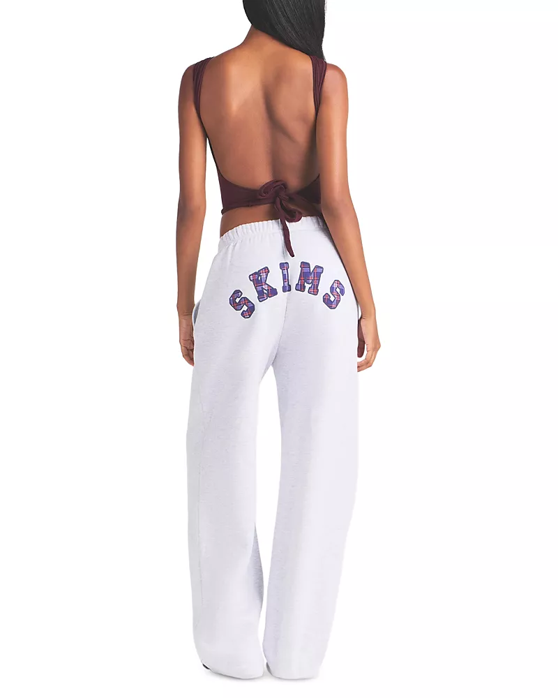 Skims Cotton Fleece Classic Straight Leg Pants