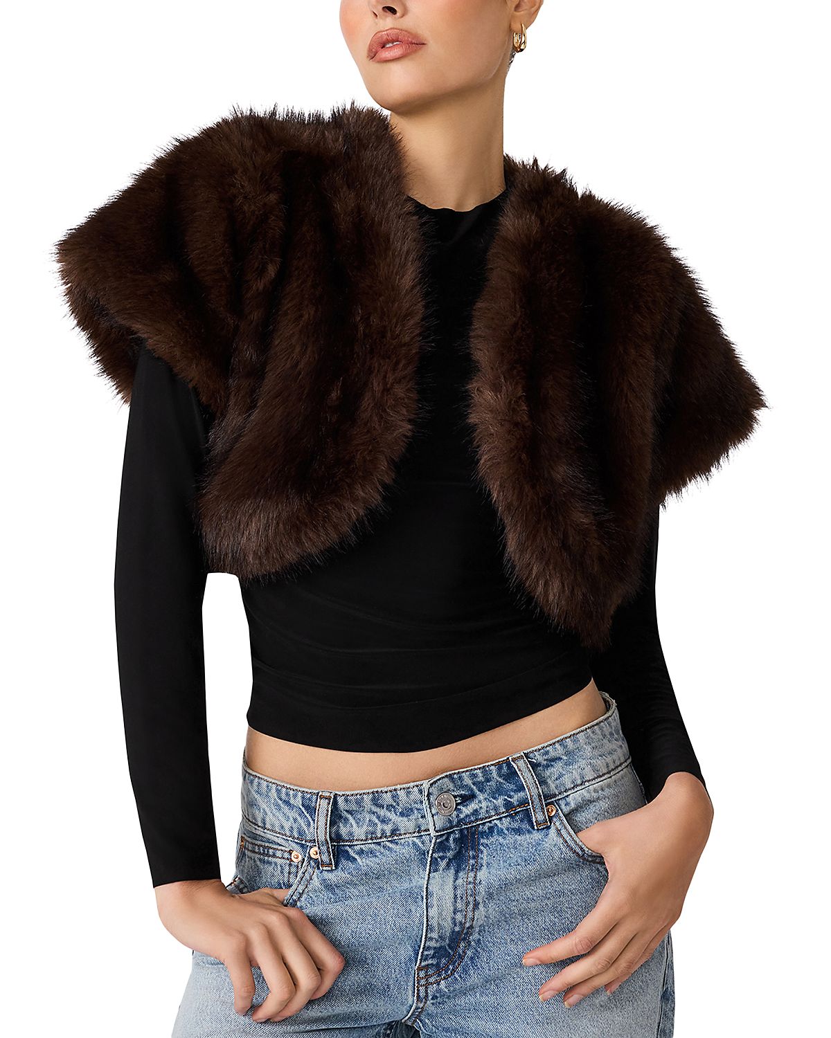 Steve Madden Jalen Faux Fur Bolero
