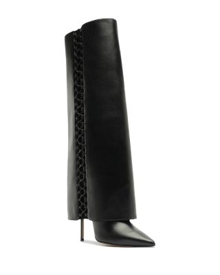 Women's Holly Leather Knee High High Heel Boots