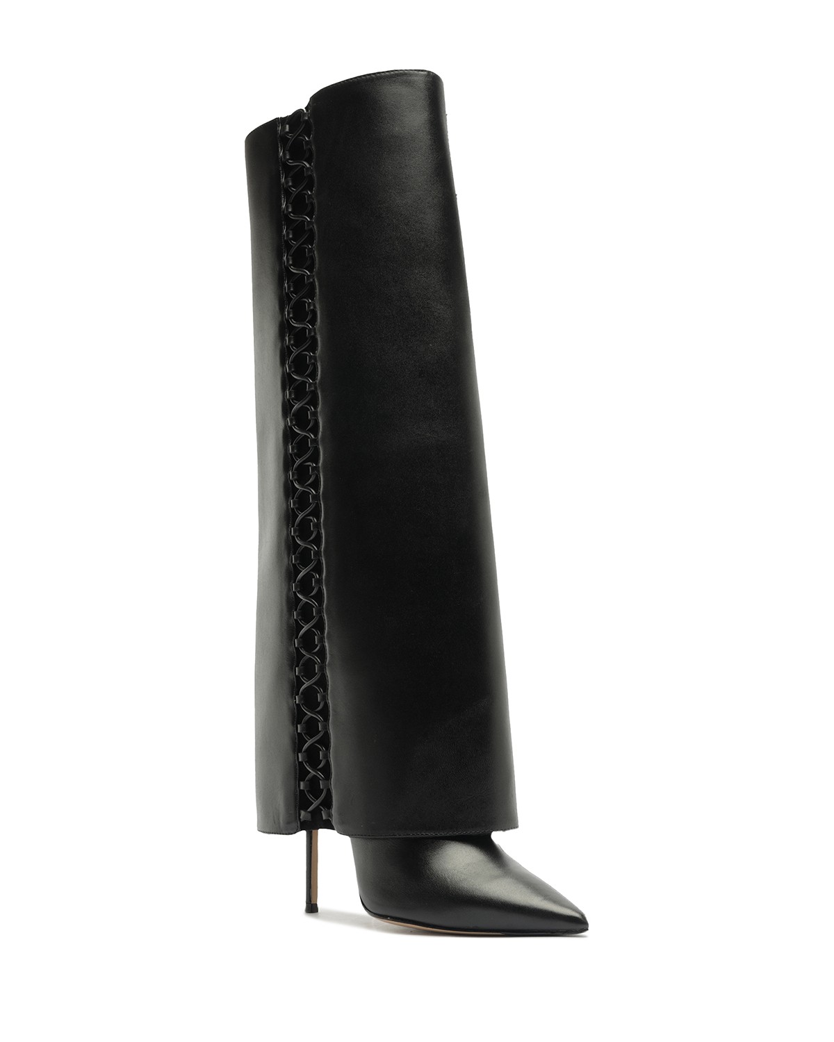 Women's Holly Leather Knee High High Heel Boots
