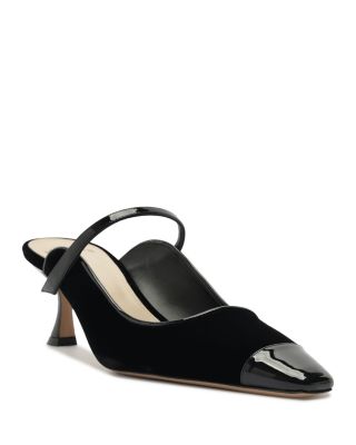 Women's Tita Wave 60 Velvet & Patent Leather Mules