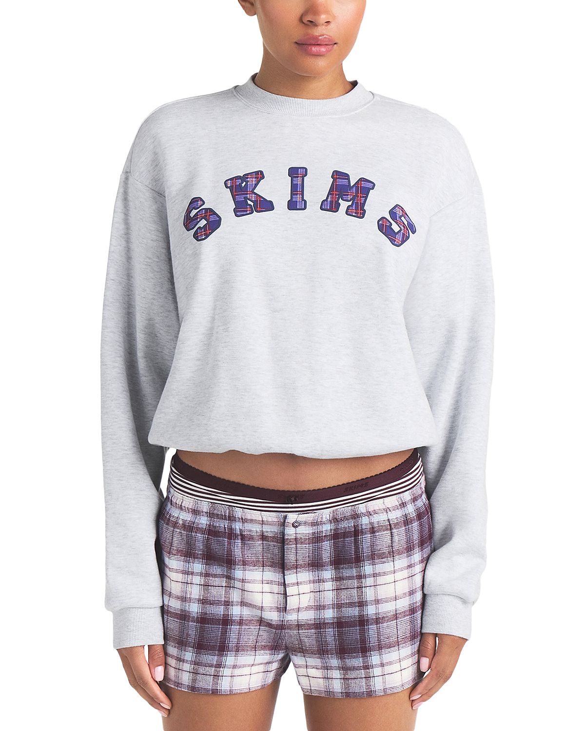 Skims Cotton Fleece Classic Crewneck Sweatshirt