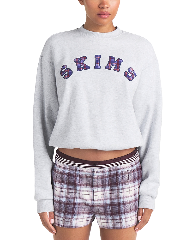Skims Cotton Fleece Classic Crewneck Sweatshirt