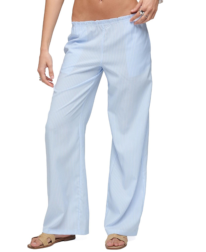 Edikted Cersei Striped Low Rise Pants