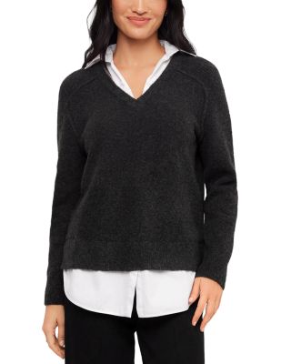 Layered Look Relaxed Sweater