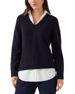 Karen Kane Layered Look Relaxed Sweater