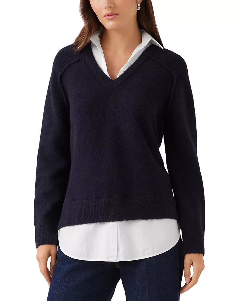 Karen Kane Layered Look Relaxed Sweater