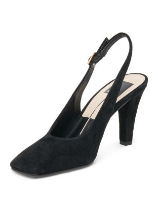 Women's Gessia Embossed Leather Slingback Pumps