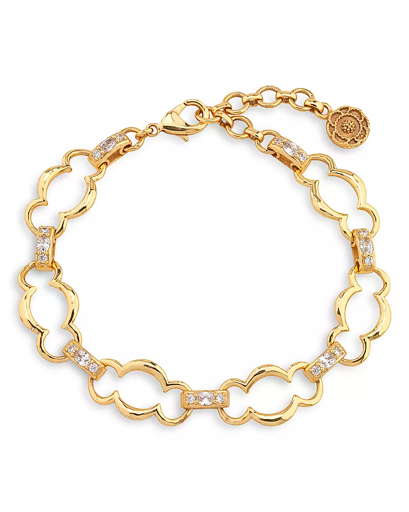 Capucine De Wulf Maharani Cubic Zirconia Grande Chain Bracelet