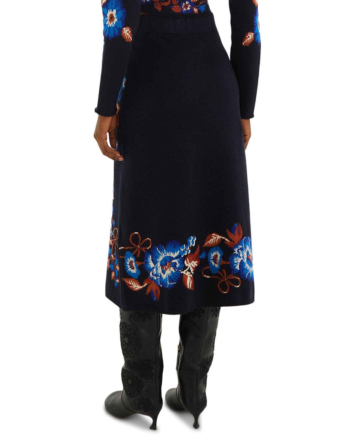 Bow Garden Knit Midi Skirt thumbnail 3