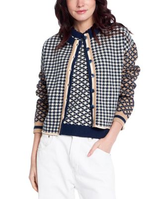  Women's Marlo Mixed Check Cardigan