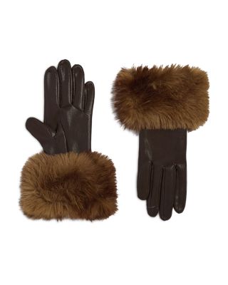 Betty Faux Fur Cuff Gloves