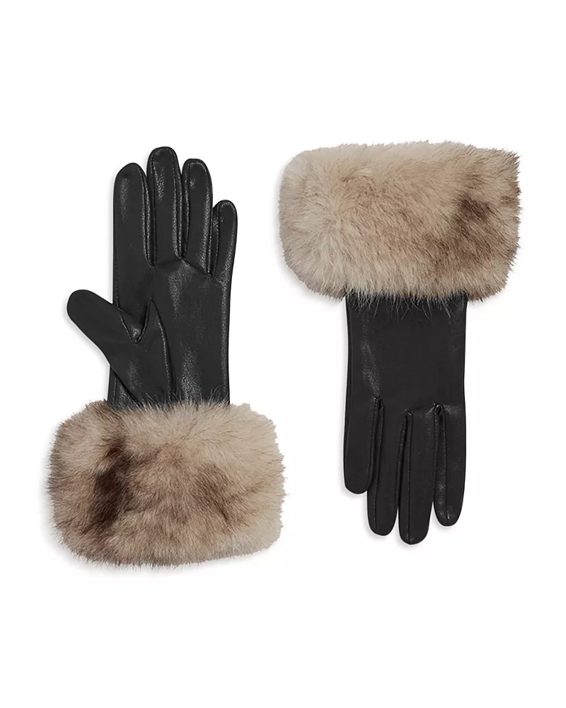 Apparis Betty Faux Fur Cuff Gloves