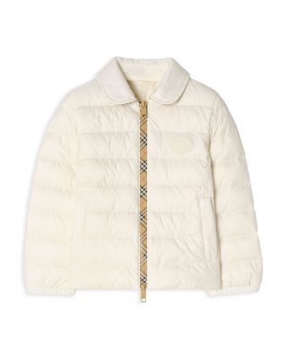 Girls' Checker Tape Nylon Down Puffer Jacket- Little Kid, Big Kid