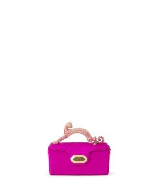 Pencil Cat Nano Bag In Pony And Rhinestones