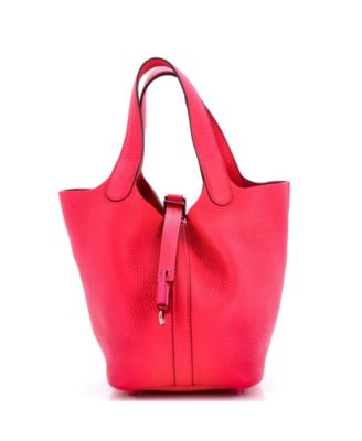 PM Monochrome Picotin Lock Bag Clemence