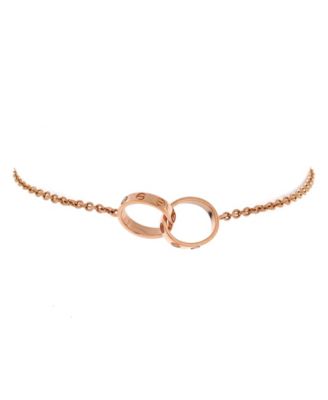  Love Interlocking Bracelet 18K Rose Gold