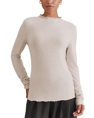 Long Sleeve Mock Neck Top