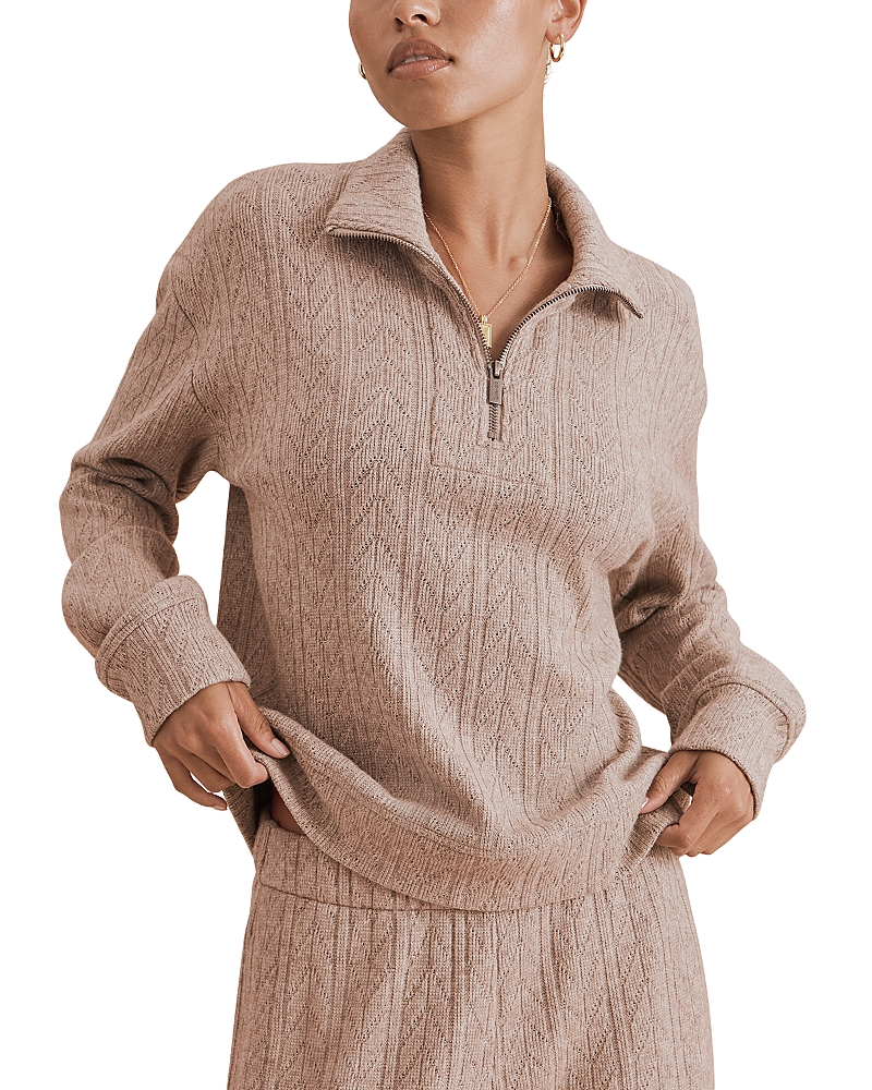 Splendid Sweater Soft Quarter Zip Sweatshirt