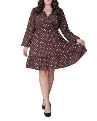 Printed Ruffle Hem Mini Dress